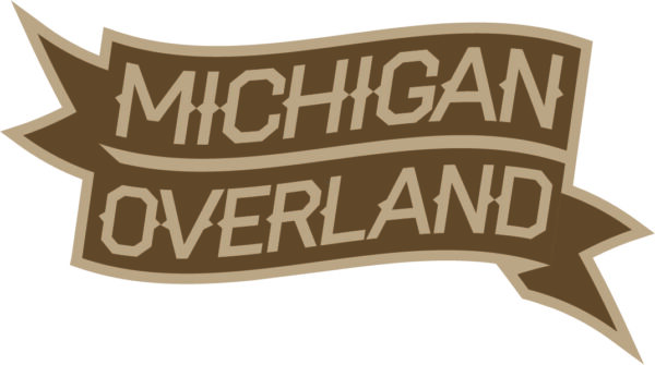 Michigan Overland brown banner logo