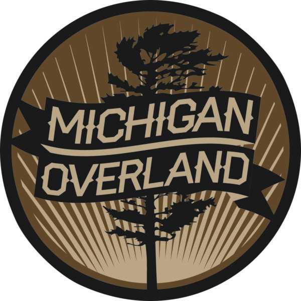 Michigan Overland brown round logo