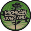 Michigan Overland round green and tan logo