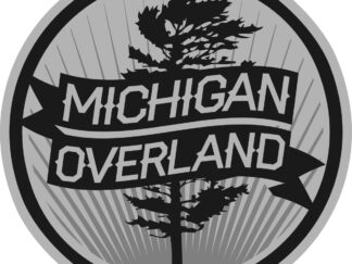 Michigan Overland round grey logo